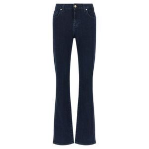 7 For All Mankind Blue Cotton Bootcut Women's Jeans